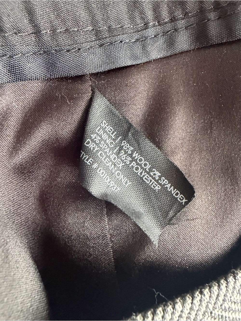 Club Monaco Women’s Grey/ Black Wool Tailored Trousers/ elegant details Size 6 - Picture 8 of 8